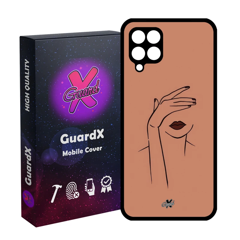 کاور گارد ایکس طرح دختر مدل Glass10636 مناسب برای گوشی موبایل سامسونگ Galaxy A12/M12/F12