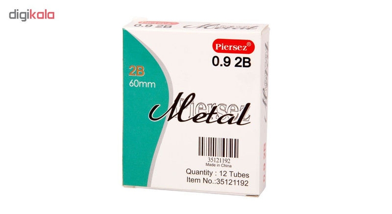نوک مداد نوکی پییرسز کد PZW0138 مدل متال قطر 0.9 میلی متر بسته 12 عددی