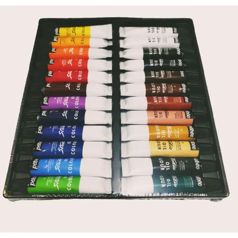 رنگ روغن پ ب او مدل استودیو حجم 12 میلی لیتر بسته 24 عددی