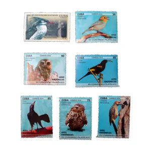 تمبر یادگاری مدل پرنده کد bc-1367 مجموعه 7 عددی