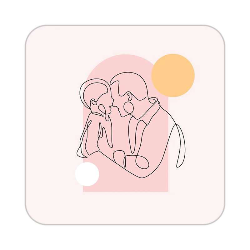 زیر لیوانی کاکتی طرح عاشقانه مدل mp37320