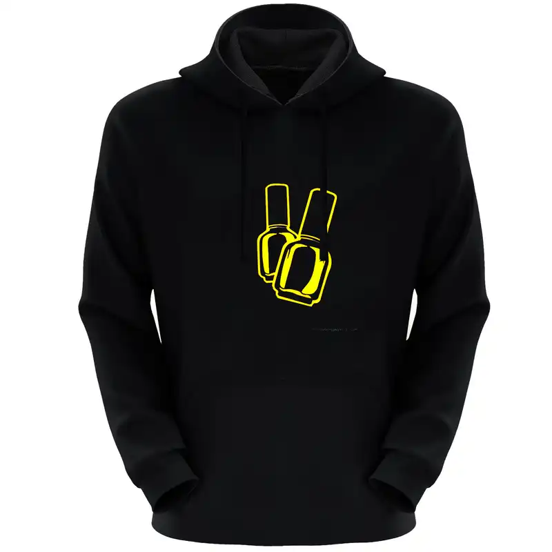 هودی زنانه مدل لاک E493 رنگ مشکی