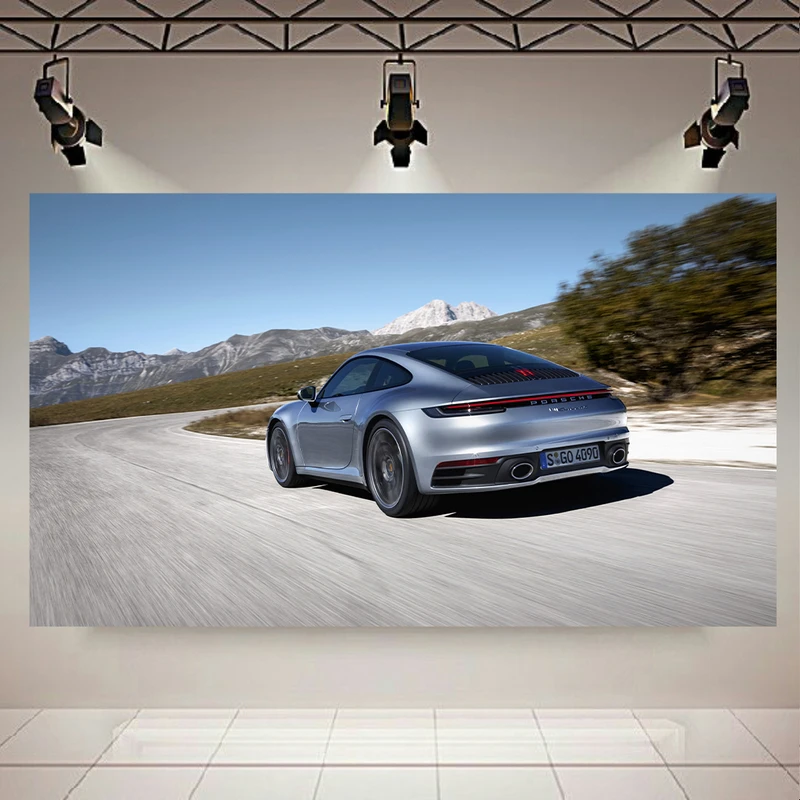 پوستر طرح ماشین مدل پورشه 911 کد AR7180