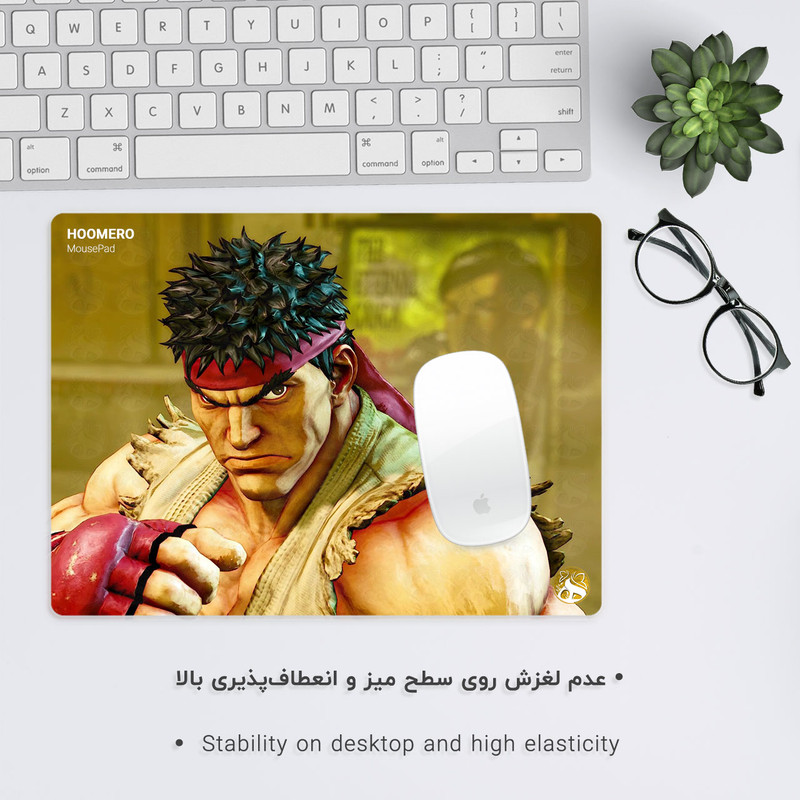 ماوس پد هومرو مدل A4866 طرح بازی Street Fighter 2