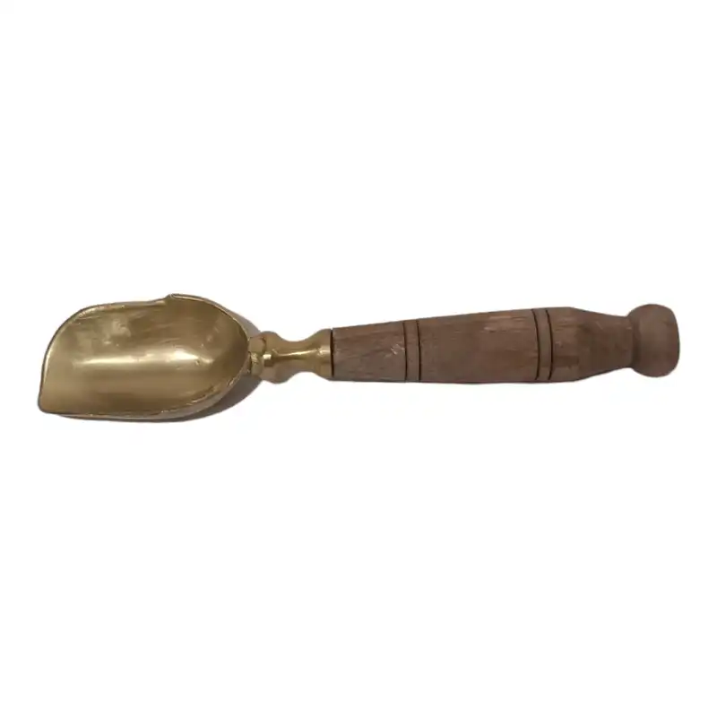 قاشق آجیل خوری برنجی مدل سرتاس کد H-2060