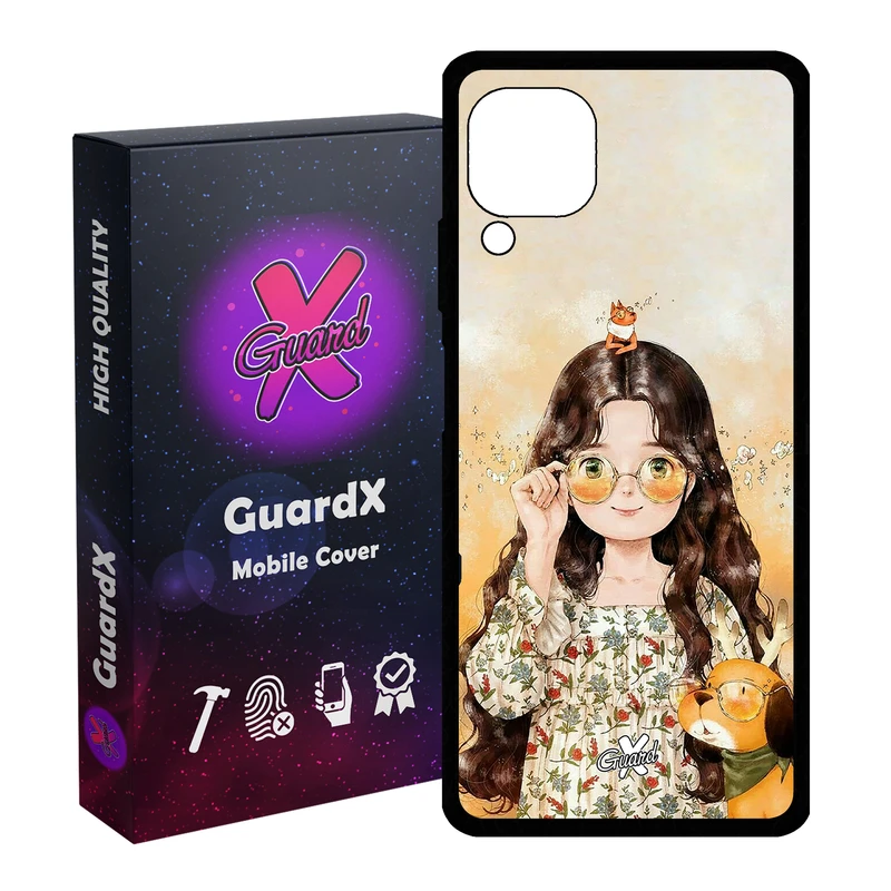 کاور گارد ایکس طرح Girl مدل Glass10253 مناسب برای گوشی موبایل هوآوی Nova 7i / Nova 6 SE / P40 Lite