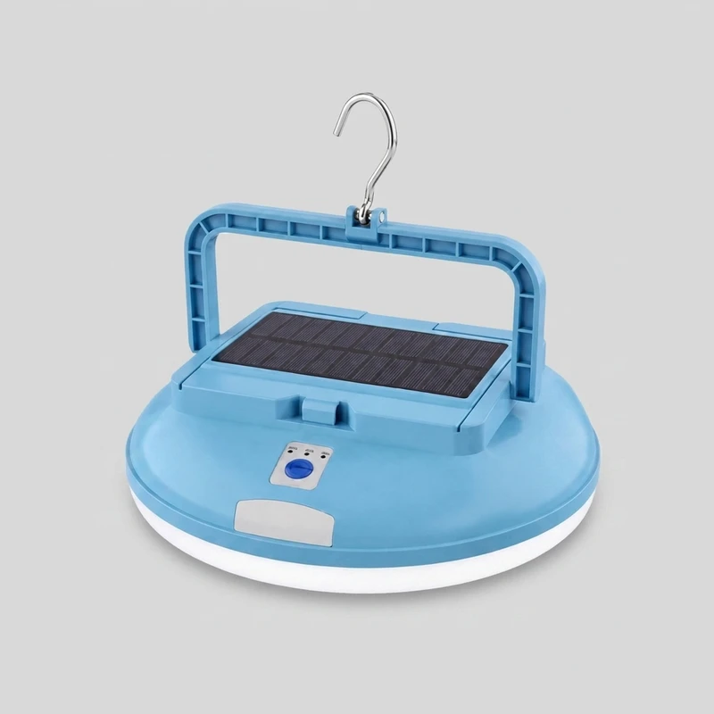 چراغ روشنایی مدل کمپینگ LED خورشیدی شارژی 50 وات UFO LHFD-185 