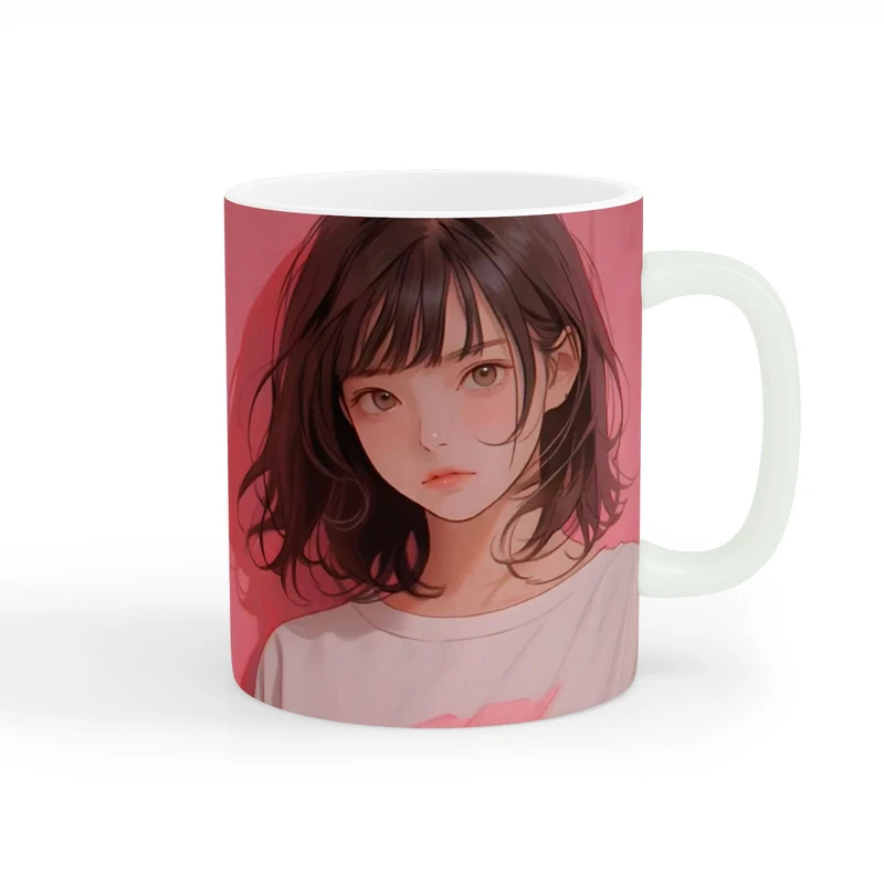 ماگ طرح دخترانه دختر کیوت کد wall-8258