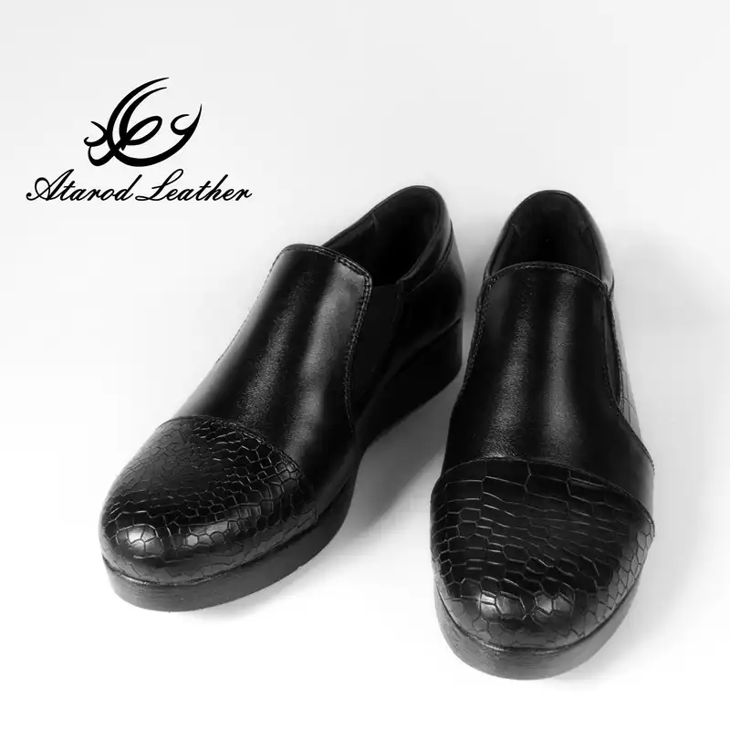 کفش طبی زنانه چرم عطارد مدل چرم طبیعی کد SH100