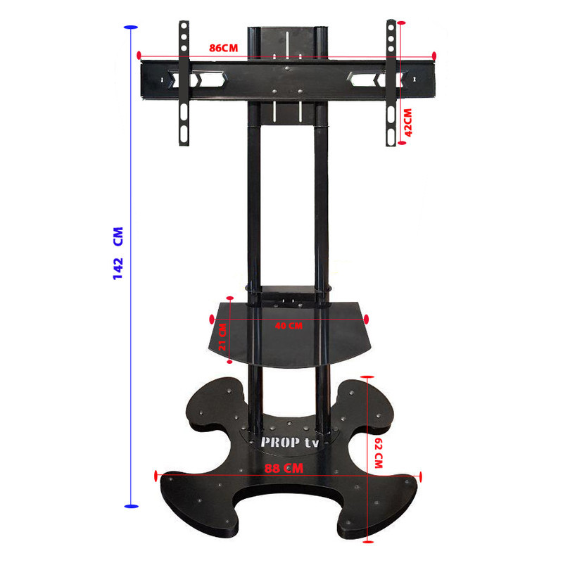 پایه ایستاده تلویزیون پروپ مدل TROLLEY-3265 مناسب برای سایز 32 تا 65 اینچ پایه ایستاده تلویزیون پروپ مدل TROLLEY-3265 مناسب برای سایز 32 تا 65 اینچ