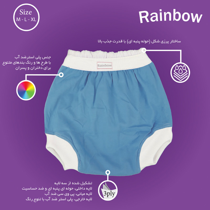 شورت آموزشی کودک رینبو مدل XL-17704