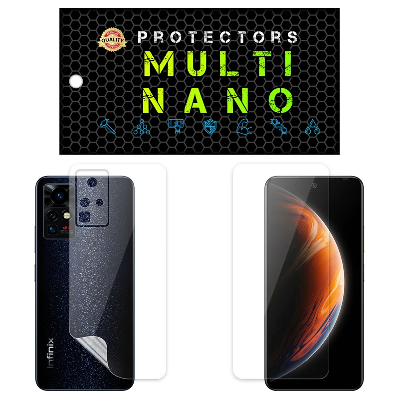 محافظ صفحه نمایش مولتی نانو مدل X-SFT مناسب برای گوشی موبایل انفینیکس Zero X به همراه محافظ پشت گوشی