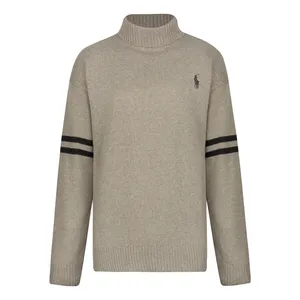 پلیور یقه اسکی مردانه مدل خط دار کد SKI-N