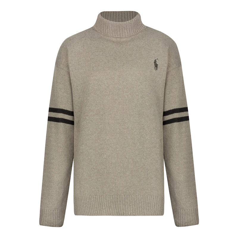 پلیور یقه اسکی مردانه مدل خط دار کد SKI-N