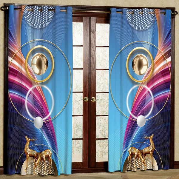 پرده مدل مخمل پانچی کد 7023 سایز 280x140 سانتی متر