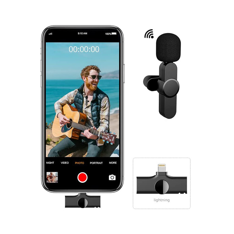میکروفن یقه ای مدل Wireless Lightning