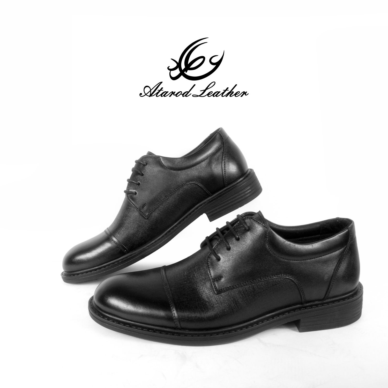 کفش مردانه چرم عطارد مدل  چرم طبیعی کد SH191 -  - 9