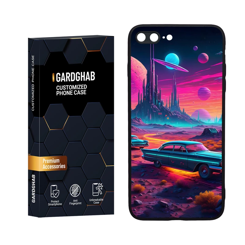 کاور گارد قاب مدل دورژله ای هنری مناسب برای گوشی موبایل اپل iPhone 7 Plus / 8 plus
