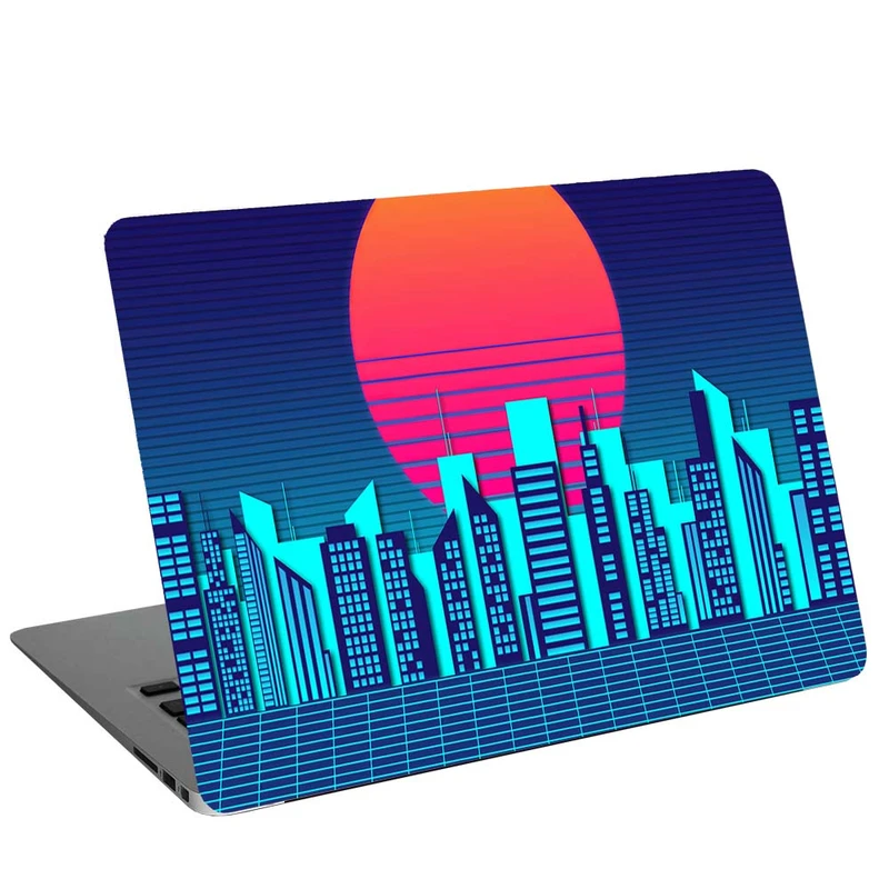استیکر لپ تاپ طرح retro city G-2123 مناسب برای لپ تاپ 15.6 اینچ 