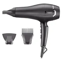 سشوار حرفه&zwnj;ای 2400 وات وی جی ار مدل V-450، موتور AC، وزن 950 گرم، دارای سری متمرکز&zwnj;کننده باریک، سری شانه&zwnj;دار با ویژگی صاف&zwnj;کنندگی، حجم&zwnj;دهندگی، با قابلیت باد سرد