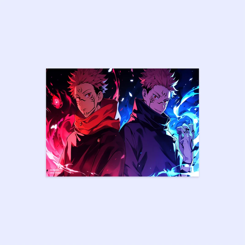 پوستر هومرو مدل فلزی طرح انیمه جوجوتسو کایسن کد PS1263