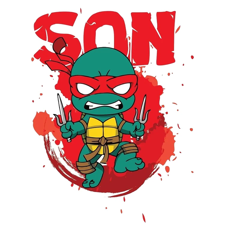 استیکر پارچه و لباس پاد آفرین مدل کارتونی کد S1636