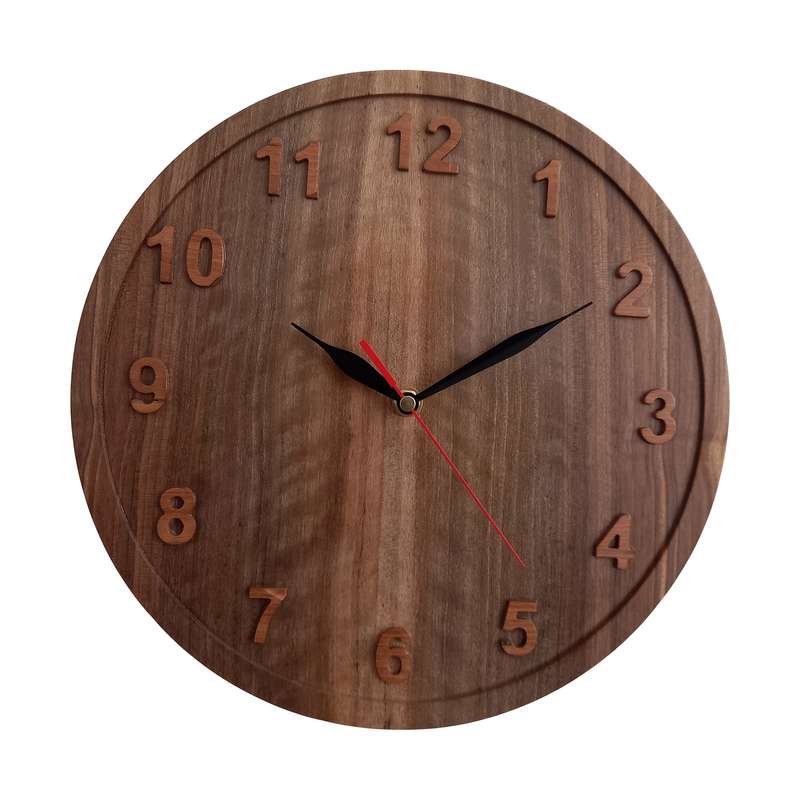 ساعت دیواری چوبی مدل ابتکار کد A