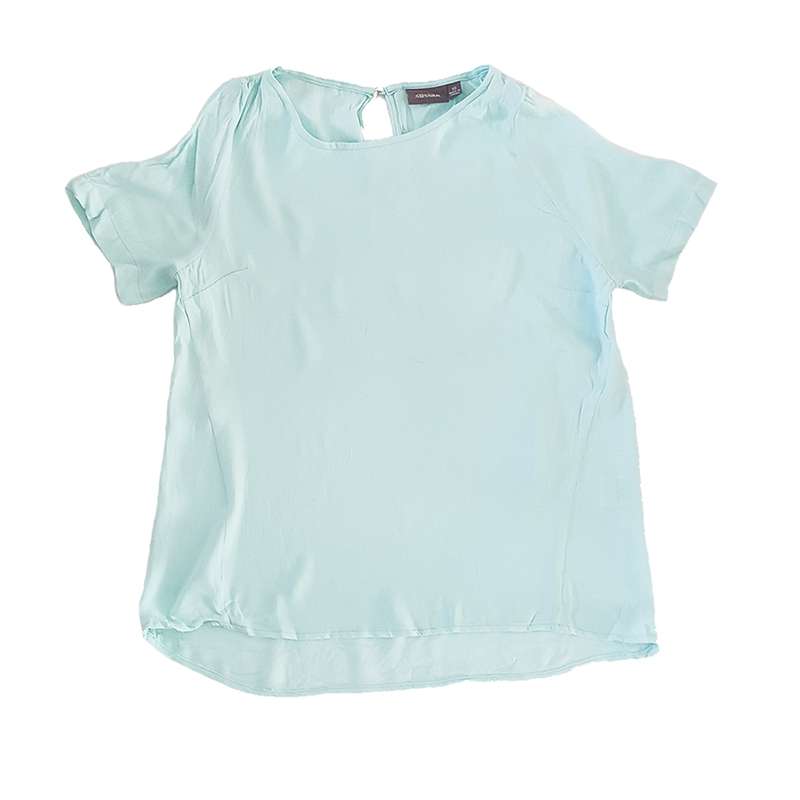 بلوز آستین کوتاه زنانه ساسن مدل آکواماری کد 015577