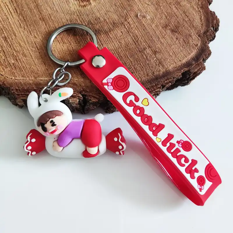 جاکلیدی مدل سیلیکونی طرح بچه خرگوشی و تافی آبنبات کد DB20