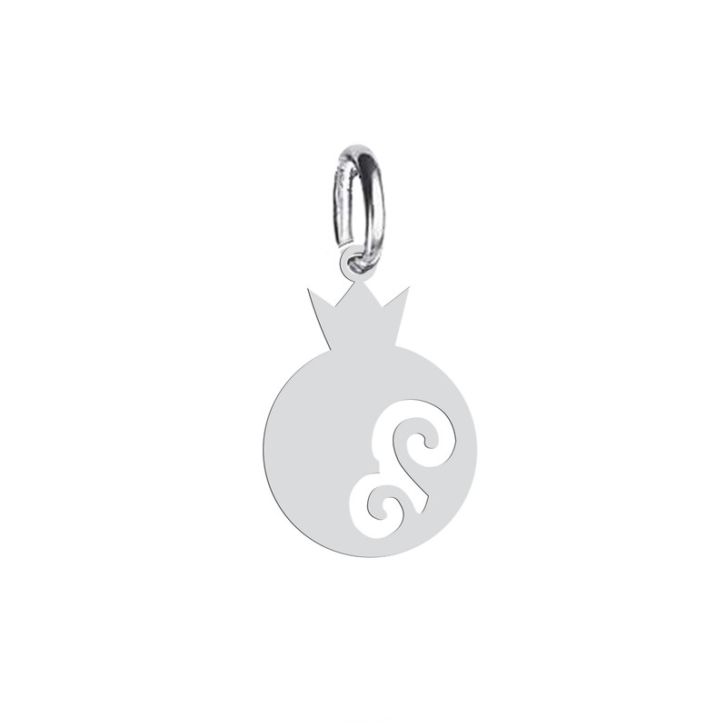 آویز گردنبند نقره هایکا طرح انار مدل n.ha 638 آویز گردنبند نقره هایکا طرح انار مدل n.ha 638