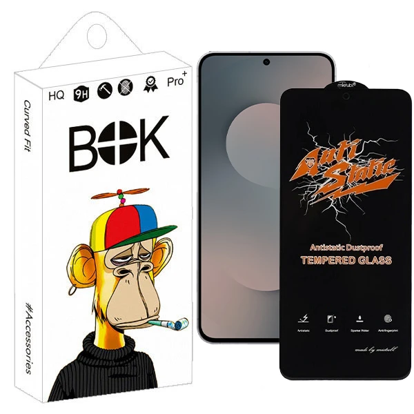 محافظ صفحه نمایش بوک مدل Antistatic Iron مناسب برای گوشی موبایل سامسونگ Galaxy S25 FE