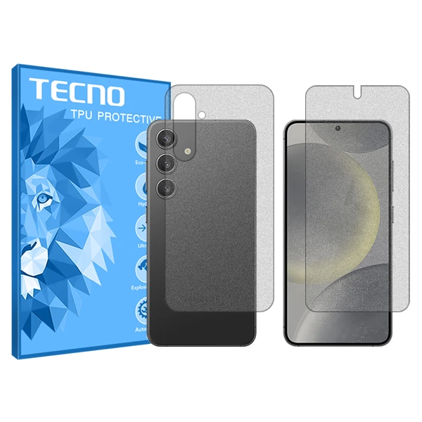 محافظ صفحه نمایش تکنو مدل HyMTT مناسب برای گوشی موبایل سامسونگ Galaxy S24 به همراه محافظ پشت گوشی