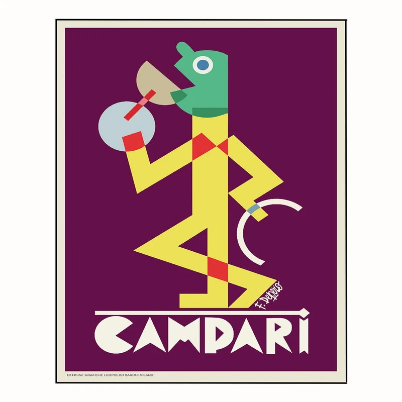 پوستر مدل وینتیج کامپاری -چاپ قدیمی کمپاری