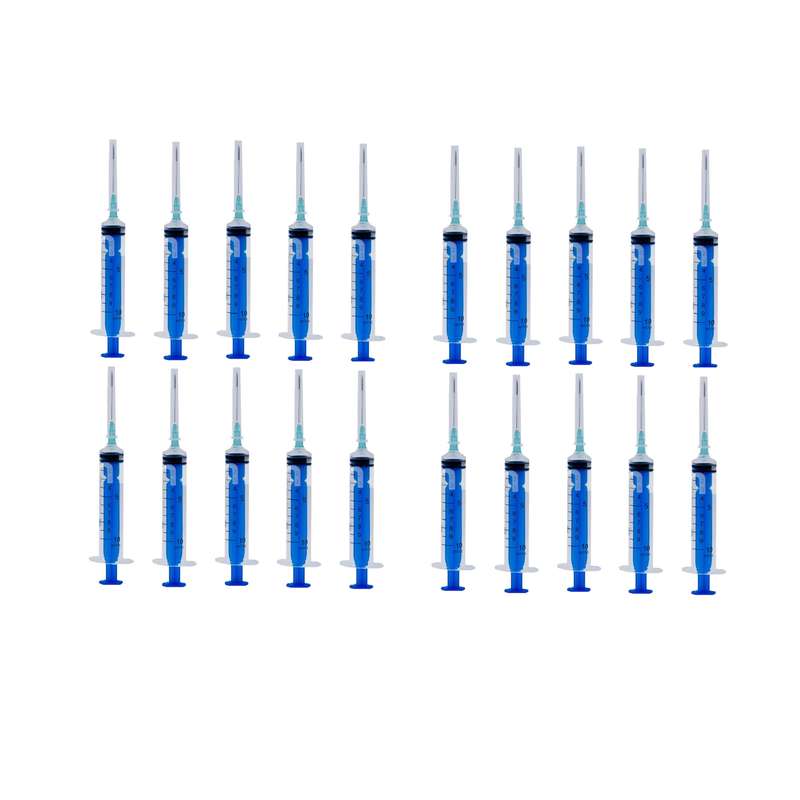 سرنگ بیک مدل پیستون دار ظرفیت 10 سی سی مجموعه 20 عددی