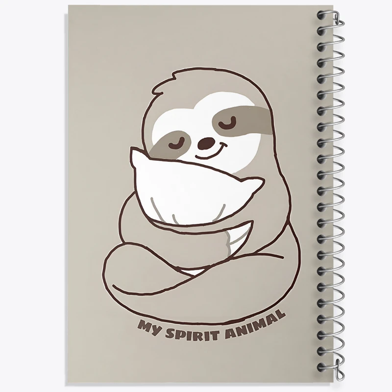 دفتر شطرنجی 50 برگ خندالو طرح تنبل بامزه کد N3199