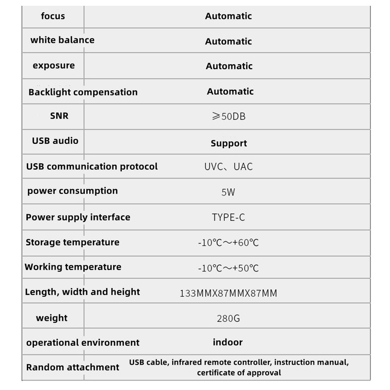 وب کم مدل 4K PTZ AI Function 4X Zoom Auto Tracking Focus