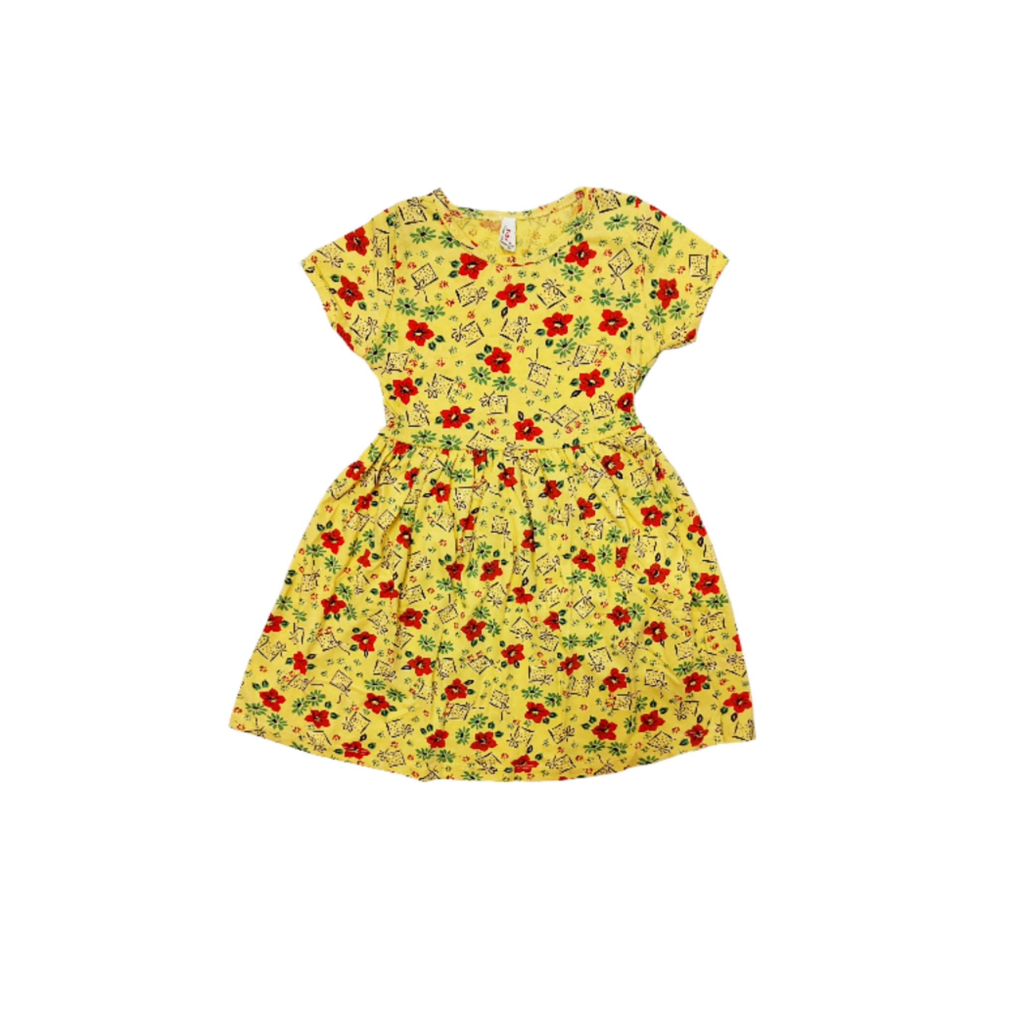 پیراهن دخترانه دفکتو مدل گلدار کد 0222