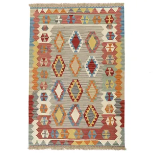 گلیم دستبافت دو متری مدل قشقایی کد 597829