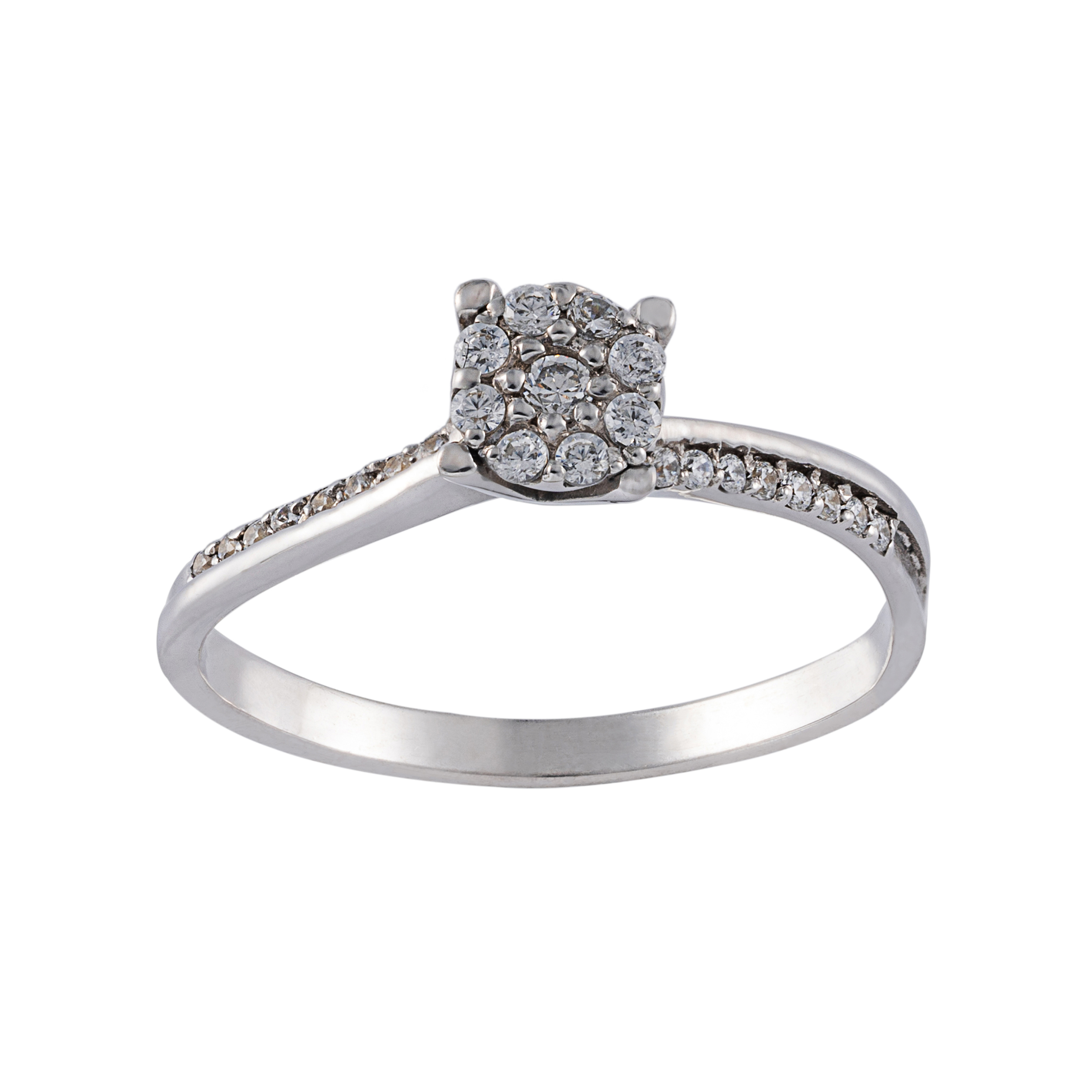 انگشتر طلا 18 عیار زنانه جواهری سون مدل 0067