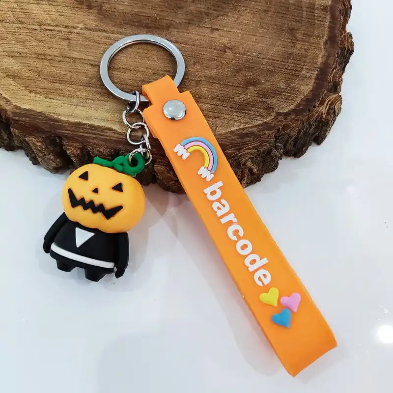 جاکلیدی مدل سیلیکونی طرح آدم کدو تنبل