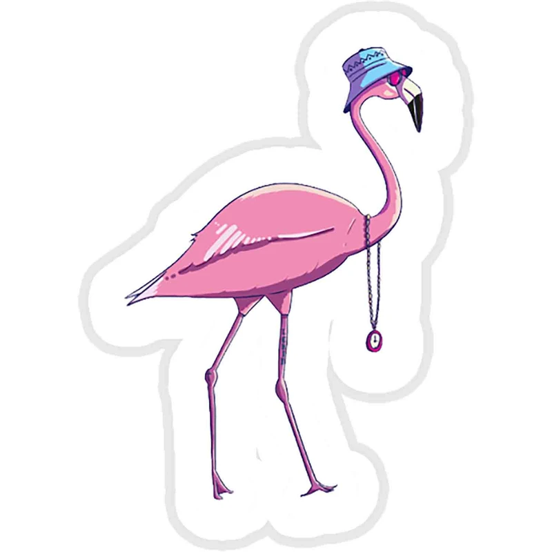 استیکر لپ تاپ طرح Street Flamingo کد ST1749