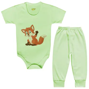 ست بادی و شلوار نوزادی کارانس مدل BSTG-252