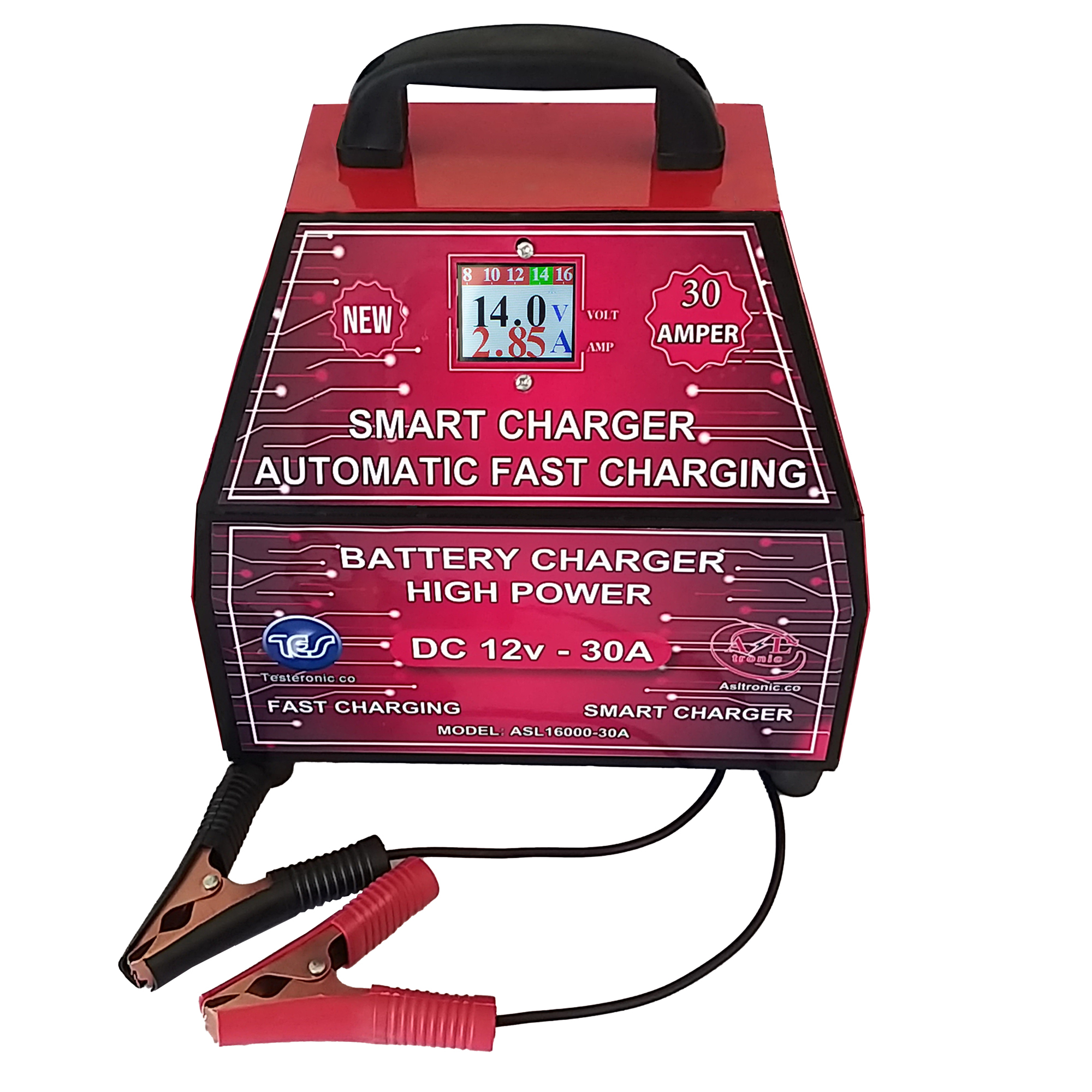 شارژر اتوماتیک باتری خودرو مدل تسترونیک ASL-16000-30A