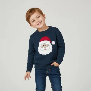 پلیور بافت پسرانه آی چیلک مدل بابانوئل کد 21067-02