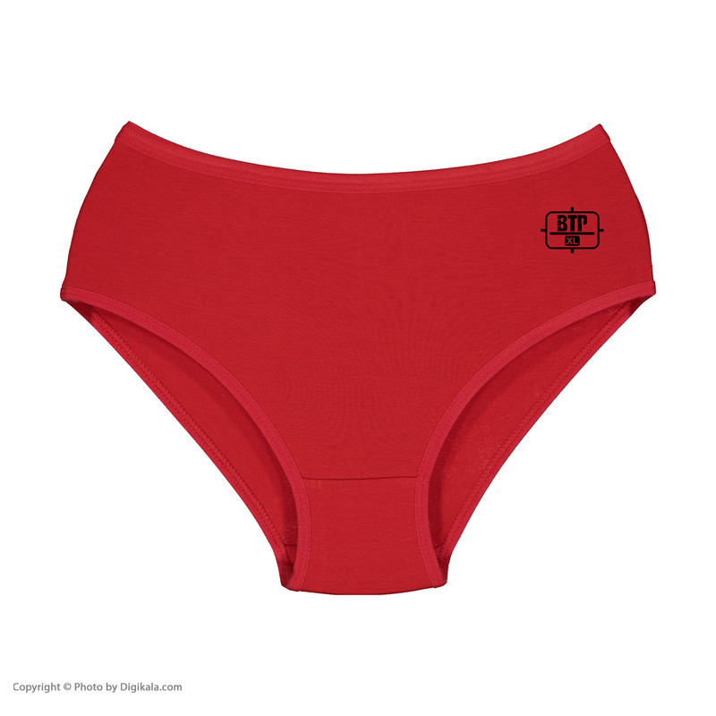  شورت زنانه برهان تن پوش مدل 2-Z-03 اسلیپ بغل پهن ساده رنگ قرمز