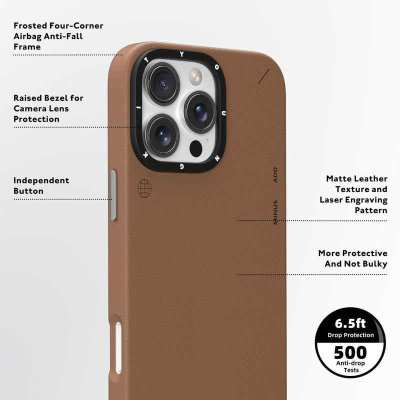کاور یانگ کیت مدل Simple Matte Leather Case مناسب برای گوشی موبایل اپل iphone 16pro