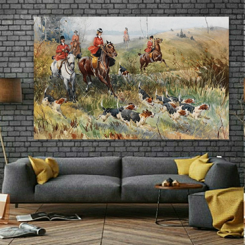 پوستر دیواری طرح هنر شکار اثر توماس کین کید مدل SDP2505