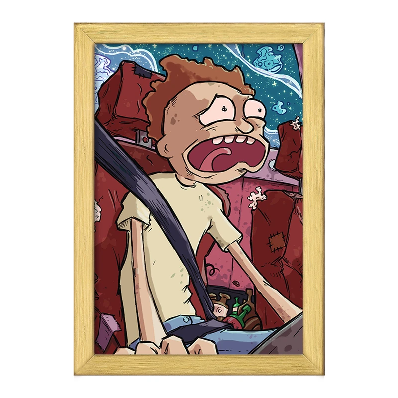 تابلو خندالو طرح انیمیشن ریک و مورتی Rick and Mort کد 26392