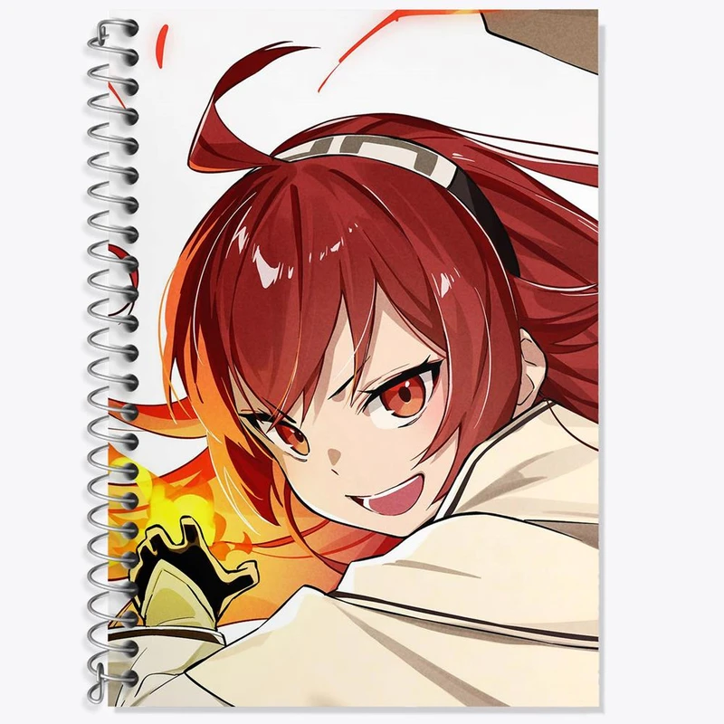 دفتر زبان 50 برگ خندالو مدل سه خط طرح اریس انیمه موشوکو تنسی کد 24101