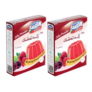 پودر ژله تمشک قرمز سبزفام - 100 گرم بسته 2 عددی